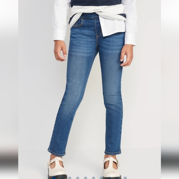 Old Navy Girl's Skinny Jeans Medium Wash Size XL (14-16) - Picture 2 of 14